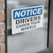 Signmission OSHA Notice Decal - Drivers Chock Your Wheels OSHA Notice Sign, Vinyl Decal, 14in W x 10in L, 2PK OS-2PACK-NS-D-1014-L-19534 - alternate 6